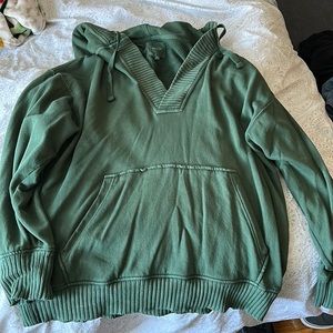 Oversized Aerie Down to Earth Henley sweatshirt